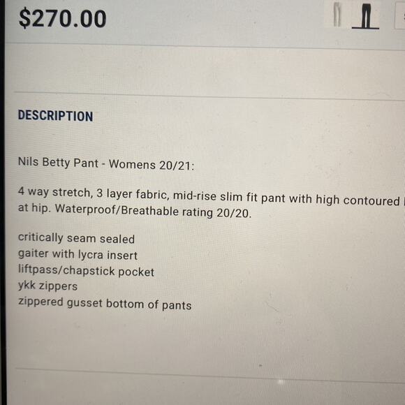 NILS Betty snow pants - Picture 9 of 10